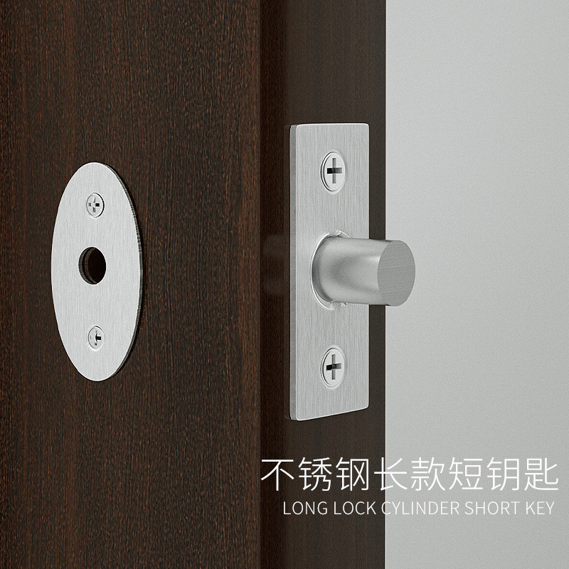 通道锁简易安装管井锁检修口隐形门锁防火门暗锁消防管道井锁芯