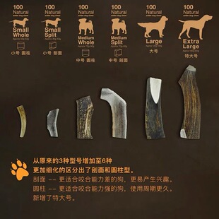 吉辛鹿角磨牙棒狗狗磨牙棒洁牙骨除臭耐咬骨头零食玩具柯基泰迪