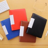 小号资料册a5收纳票据单据夹皮质多层插页文件夹学生收集生字卡片