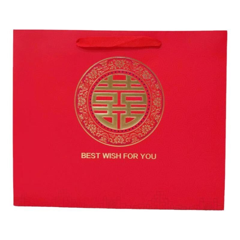 红色礼品袋大号手提袋结婚庆回礼袋喜糖袋节庆乔迁生日礼物纸袋子