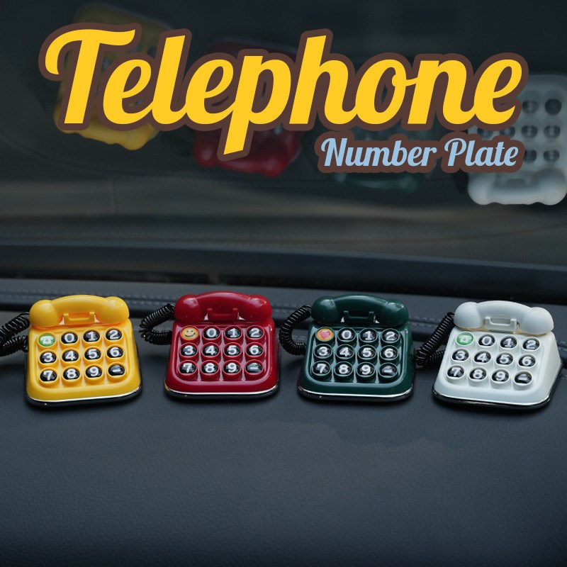 车载临时停车号码牌汽车挪车电话牌车上手机号创意移车牌座机摆件