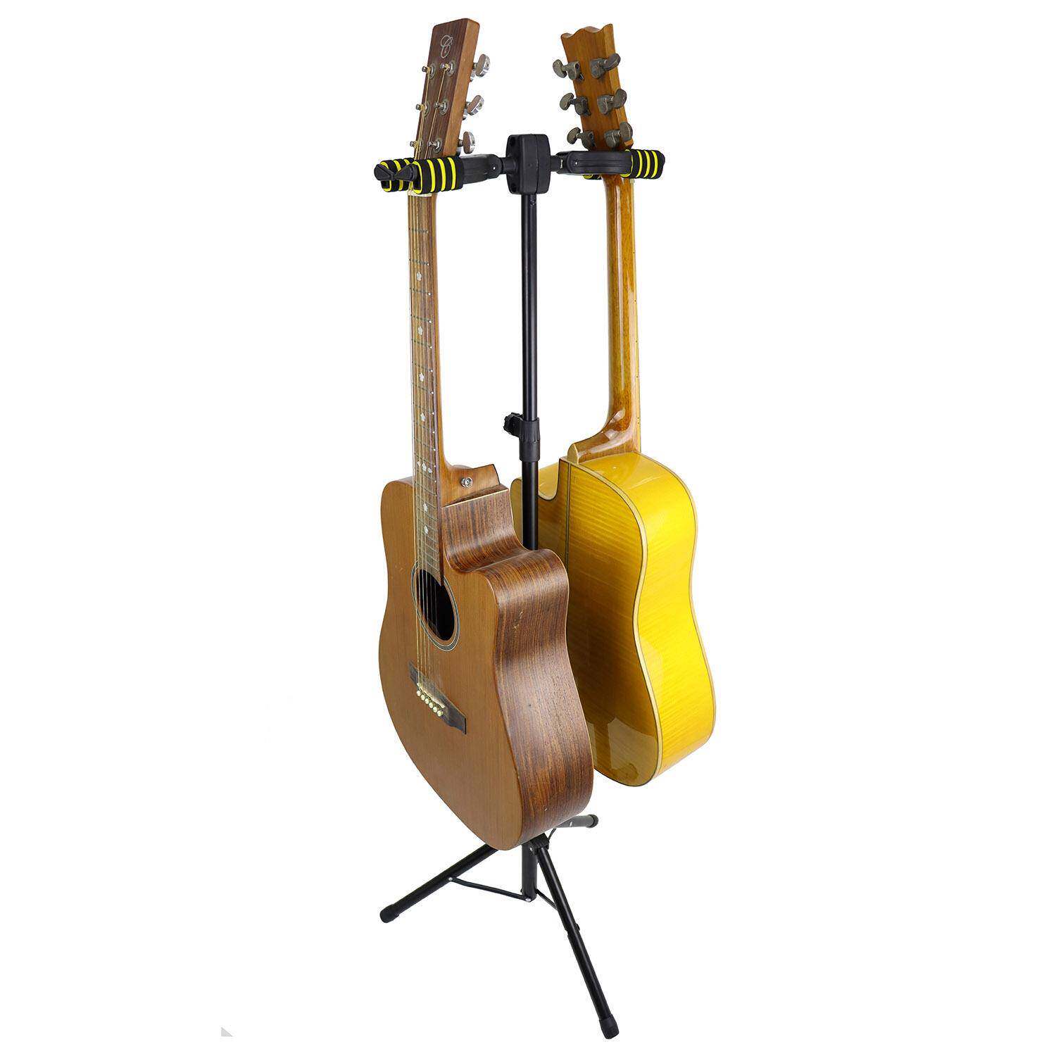 自动锁立式吉他架双放重力GPC计锁同吉他架设可时放两个自锁更方