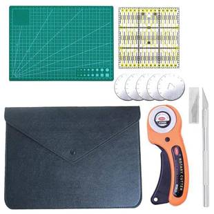 裁布刀割布刀圆形滚轮切割刀切割垫221板拼5布尺合4mm滚轮组刀套