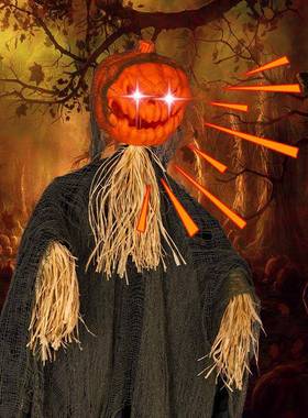 CRO万控圣南节瓜挂声鬼新款发光发声1米8大吊鬼感应装饰道具