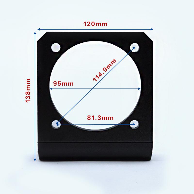 100型100伺服伺定电机支L型固座钢加厚高架强度适合台达100服0W伺