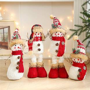 AUG恒圣诞装 创意圣桌面摆 饰品诞麋鹿件摆场景布置港道具2025新款