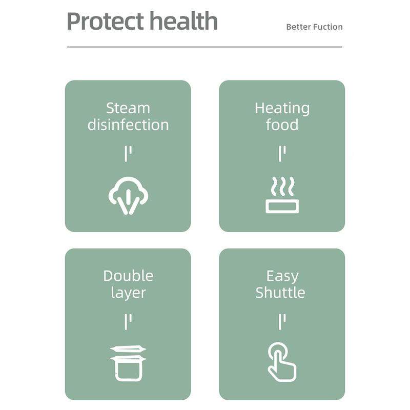 鲸之爱用蒸汽消毒器大容量家嘴婴儿奶瓶奶消毒锅高灭20828温菌消