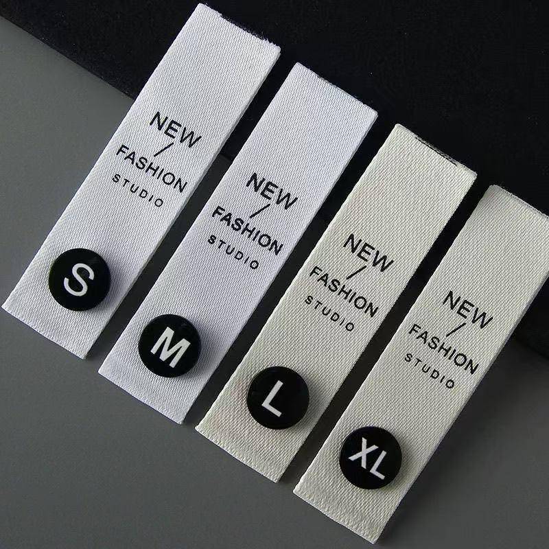 形服装二子母扣尺码塑料数字圆标合尺纽DPF扣领标水标洗分码可拆