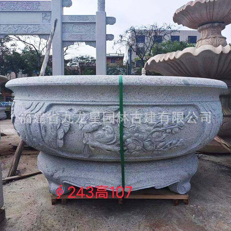 惠安雕花青SDHB-036盆石花钵石仿古鱼缸石盆做旧石缸室庭院户外外,家居饰品,石雕,淘宝优惠券,粉丝福利购,淘宝优惠卷