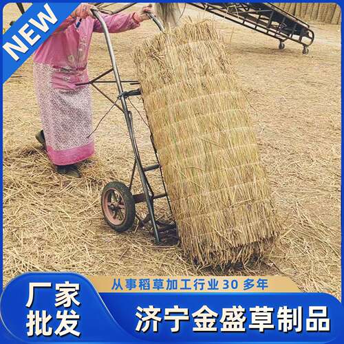 稻草子草苫子保暖化草绳YEQ稻草大棚帘道路防滑防草帘寒保温绿草