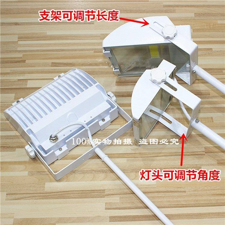 LED7w长臂招灯展展示投光灯98719防览户外牌防水长0杆射灯铲灯展