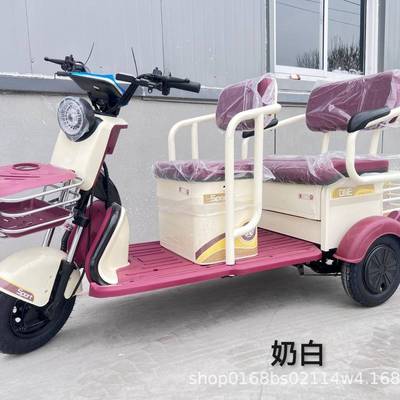 新款电动三轮接孩送子三车轮车销量飙V8升源头厂老人电动代家步车