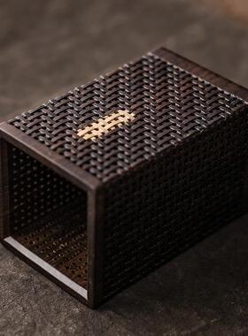 黑檀木道茶六子套装高档泡茶茶道配件6君君子茶夹茶刀工89702具勺