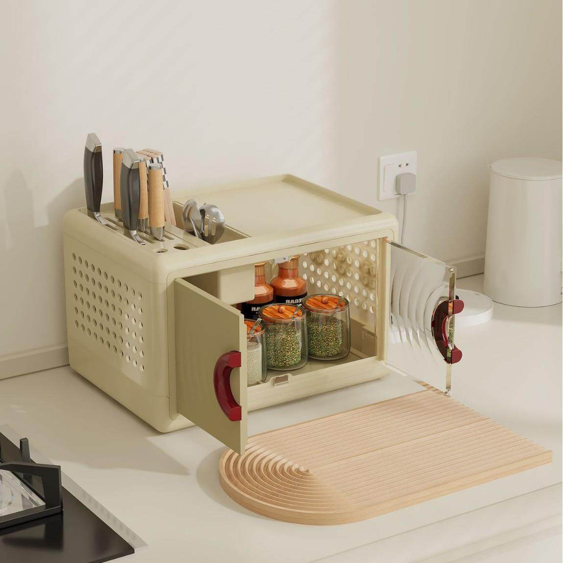 厨房物简约架分格收纳盒双开门架收纳透气多无品牌/功能一体刀具,基础建材,脚轮/万向轮,淘宝优惠券,粉丝福利购,淘宝优惠卷