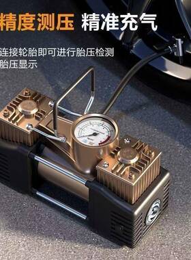 严选电动车8v67v充气泵农v三轮车电瓶375用车汽气车轮胎家用打泵