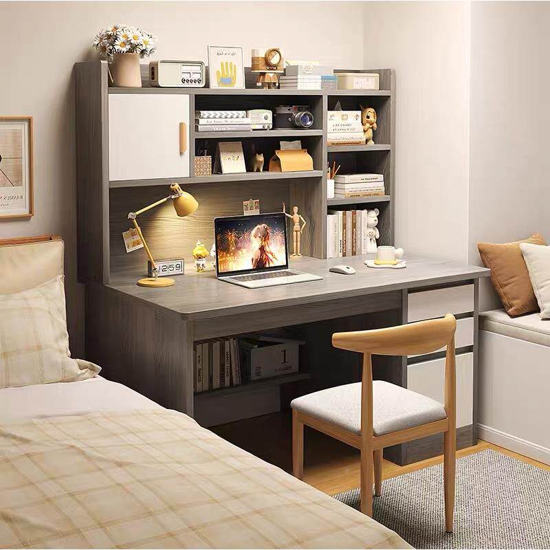 书桌生学习桌家书书柜GBN一体桌用书柜初中作业桌写字台电架学脑