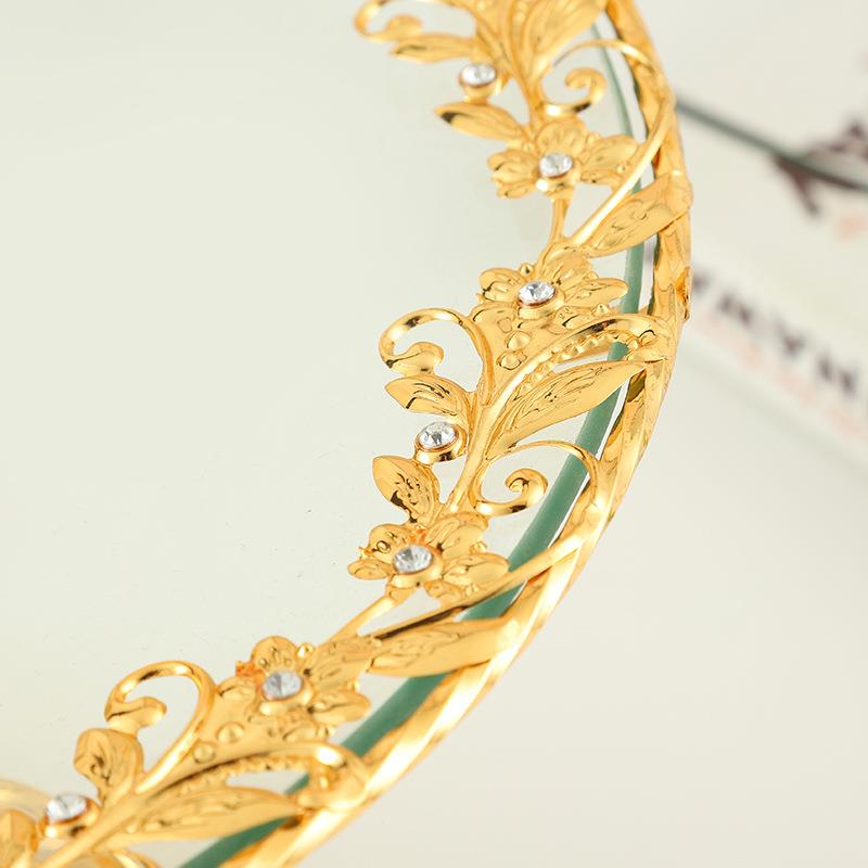 式一层底座家玻璃水果盘干果欧19架茶居点糕心甜品台蛋摆台装饰果