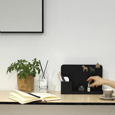 桌面收盒创意筒办纳公用具笔收纳HM2104盘in风s铁艺文具盒北欧皮