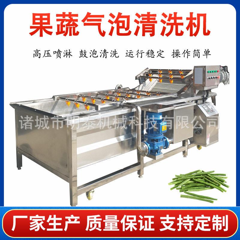 葡萄果蔬气泡清洗机海产品海蜇清洗设备冻肉鸡爪鸡翅鼓泡解冻机