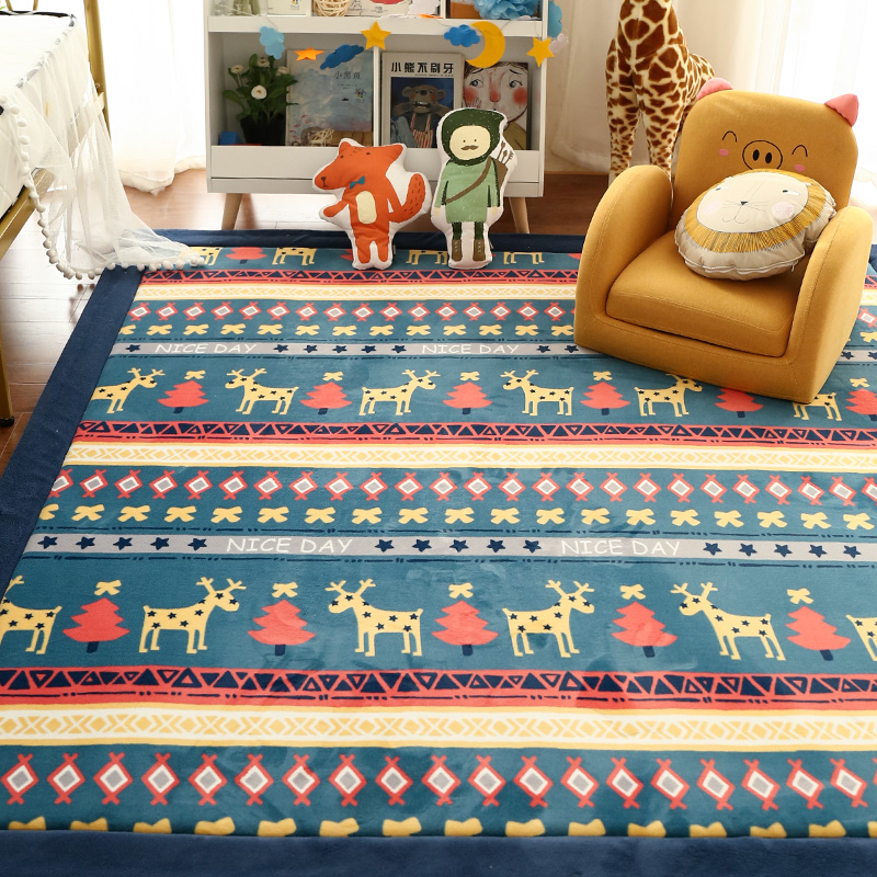 定制地毯卧室客厅地板垫榻榻米垫子儿童爬行垫宝宝床边毯加厚地垫