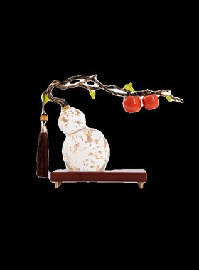 新中式透明葫芦摆件客厅电视柜酒柜样板间样品屋展示中心玄关摆设