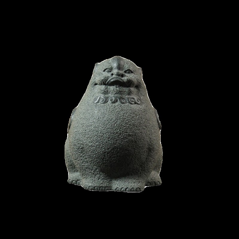 天然罗源青石貔貅摆件 纯手工南派石雕摆件 复古茶宠摆件帝宝