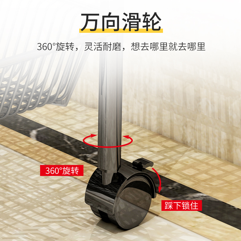 不锈钢厨房菜架子置物架落地多层家用水果蔬菜蓝收纳筐可移动带轮