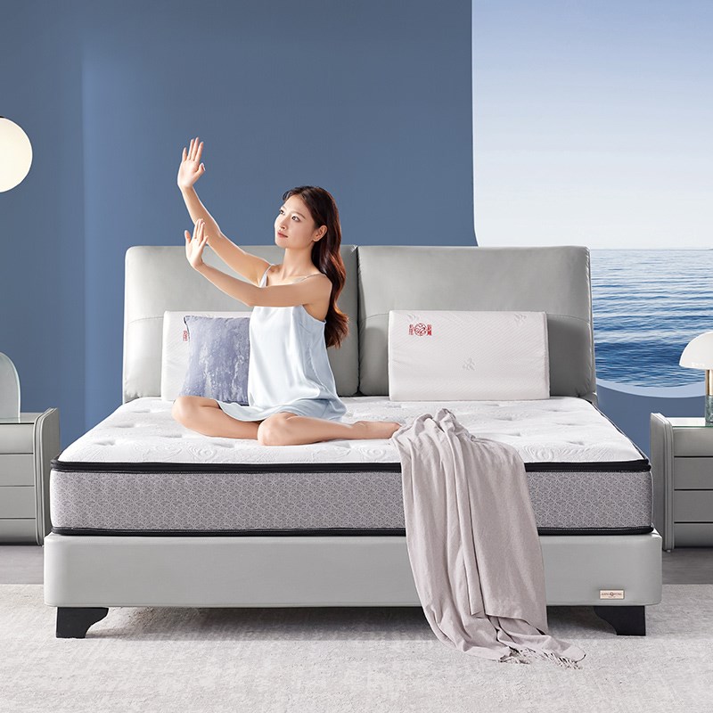 龙凤床垫 记忆棉独立袋装弹簧可面拆 软硬适中 边沿加固双人 云舒