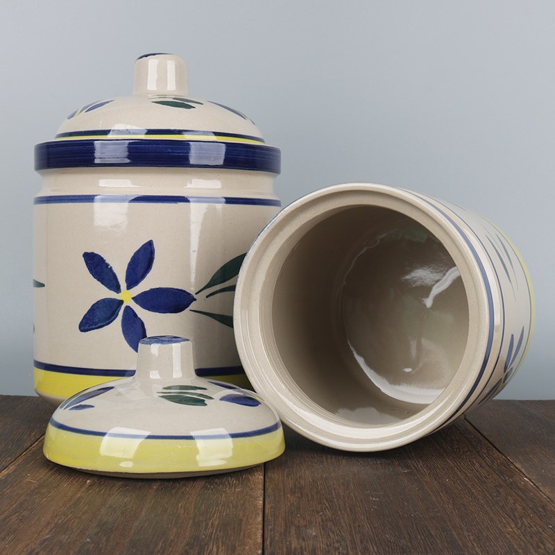 厨用调料罐腌腊八蒜小陶瓷罐放盐的小陶罐家用盛猪油小瓷坛带盖