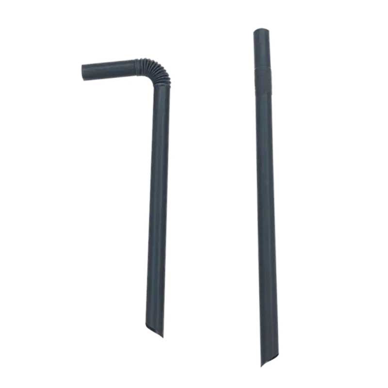 21cm透明弯头珍珠奶茶粗吸管一次性孕妇老人喝粥粗吸管独立包装