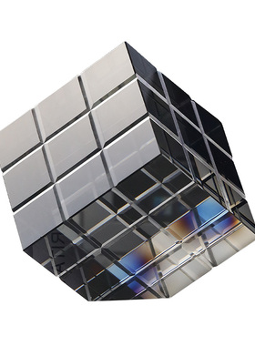 北欧创意艺术魔方水晶摆件客厅书房办公室电视柜玄关桌面装饰品