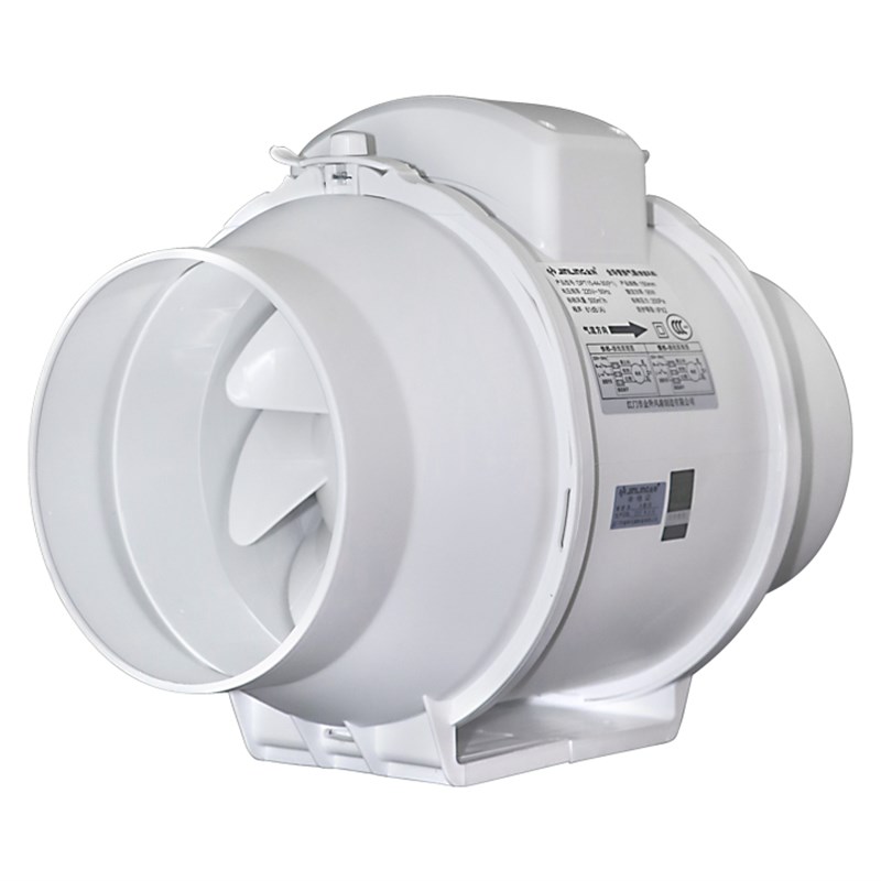 金羚8寸圆形管道风机200厨房油烟抽风机静音 卫生间排气扇 排风扇