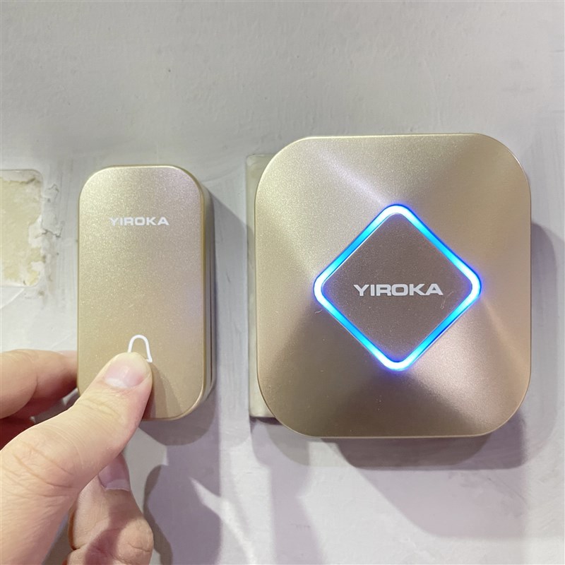 盈润佳自发电 一拖二拖一门铃无线家用智能远距离遥控 老人呼叫器