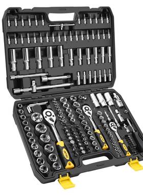 24齿大中小飞72件套多RHS功汽修工能具套装套筒扳手五金1组合工具