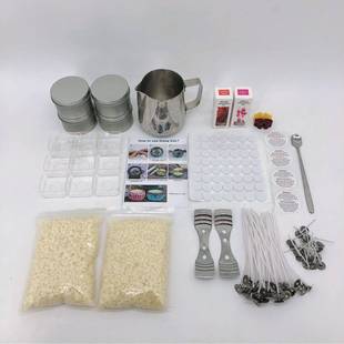 蜡e烛材料套装 薰DIY732cnadl香蜡烛大豆蜡手工DIY制作化蜡杯锅套