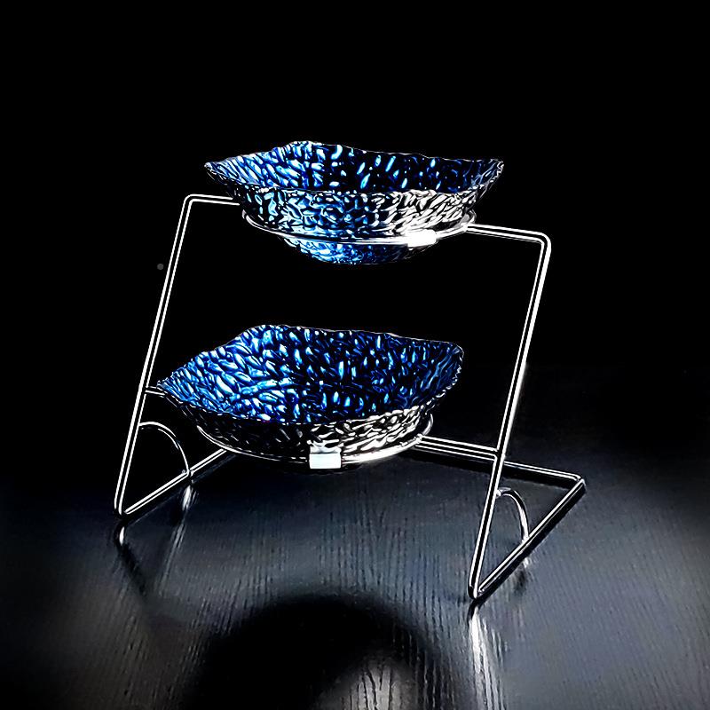 果F87MSH8M酒早餐器皿自助餐凉展示盘凉菜盘架菜子展示架台店三层