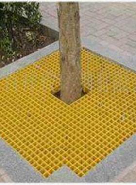 池盖VWI板玻璃钢格栅树篦子树污水池水沟地板格排栅养殖场格栅地