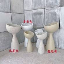欧约多边厂圆形YS003水泥花盆棱形家直销落地北大简花盆
