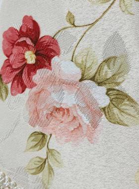 粉OGF-2301色欧牡坠丹花复古式色吊布艺灯罩