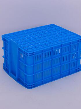 常蓝色加厚厚塑料筐5厂60筐加塑料筐工州厂GEP中转筐胶框家生产