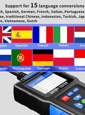 新品BT300汽车电池故障断仪电车电汽池检测仪12/24V诊池BT300分析