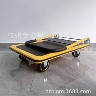平板推车手车办运轻便轻音搬车轻型钢板手推公车折叠小推车96666
