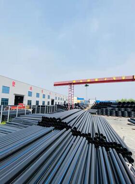 大口径pe管市政供水管农村自来水改造pe黑色国标给水管材