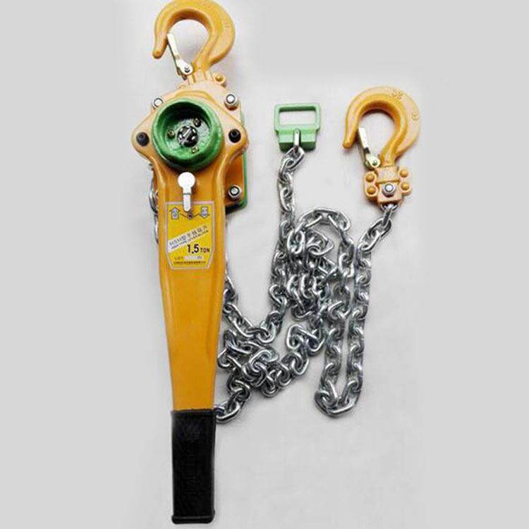销售5-9绳0KN铝链制WLP手葫芦条式钢丝起重葫芦小扳型手动导线拉