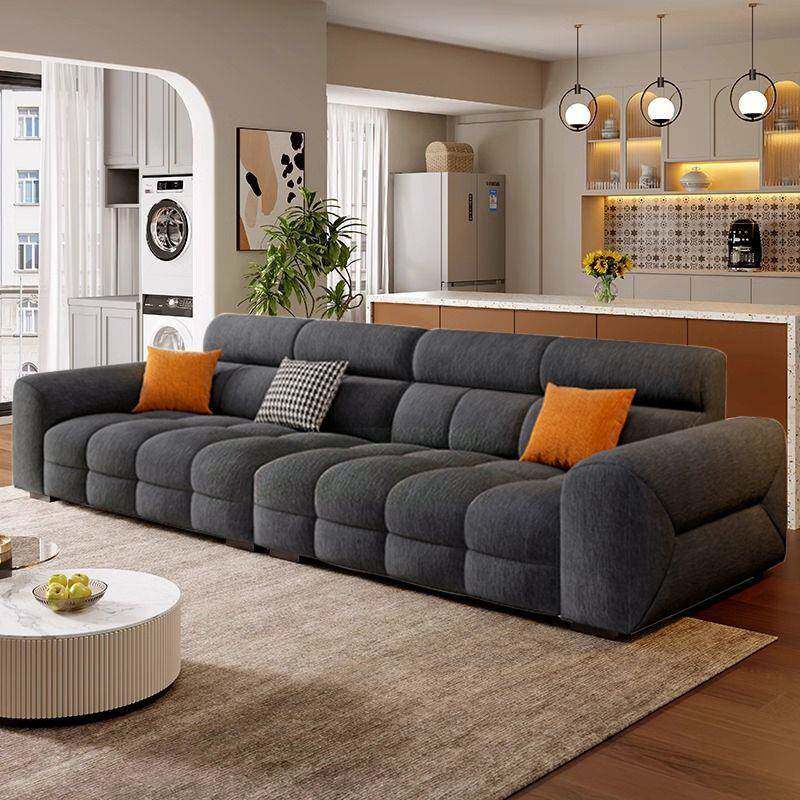 户高端雪尼尔现发代简约棉麻布艺排沙客见详情厅小型直奶油风沙发