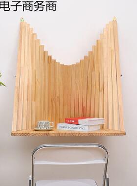 原木折12695叠桌壁置物架家用挂小户型连壁书电脑桌上笔记墙本桌