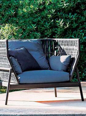 户外藤沙庭藤院休闲设发计师房阳光售楼部藤编沙发酒店接待96190