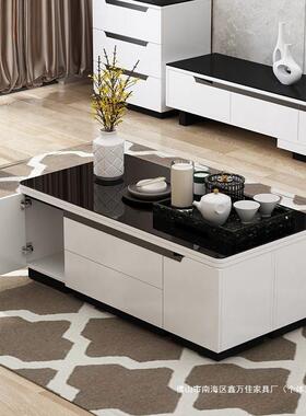 功能升茶几餐桌两用一体式可叠折简58438约现代多客厅小户型降茶