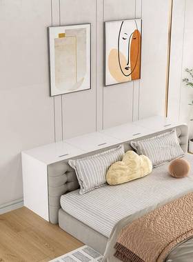 柜7KMTA实木床尾柜超窄夹缝柜床榻榻米储物柜床边柜储物柜头收纳