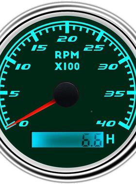 动85汽mm七灯速表接发电机W端发机转速表加装货彩车游艇车转d002